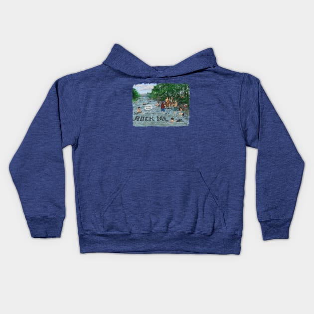 Creek Jamming Kids Hoodie by katgaddis